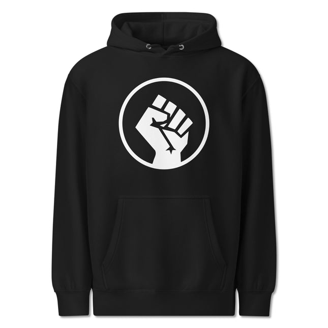 Socialist Fist Symbol Hoodie | Raised Fist Protest Activist Pullover Hoodie