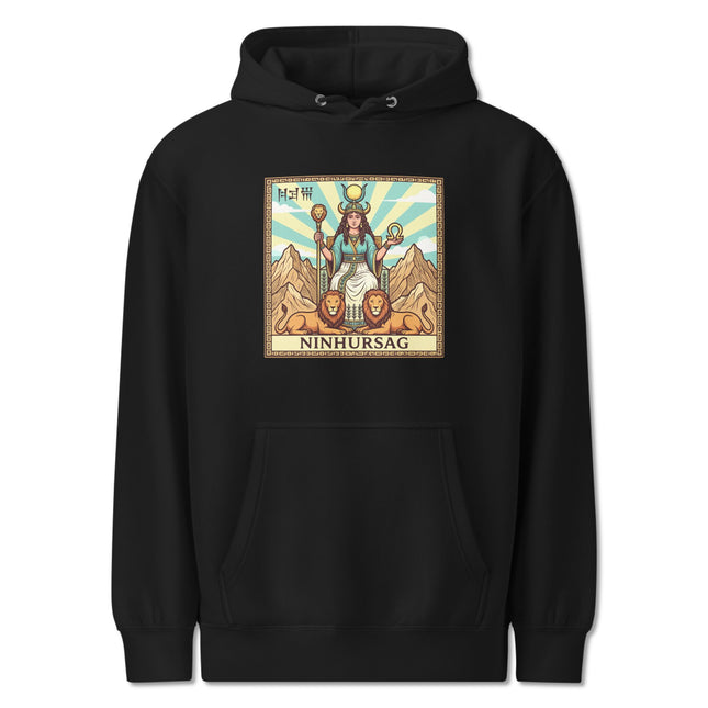 Ninhursag Sumerian Goddess Hoodie | Mesopotamian Mythology Lions Pullover V1