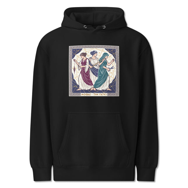 Moirai The Fates Greek Mythology Hoodie | Goddesses of Destiny Pullover V1