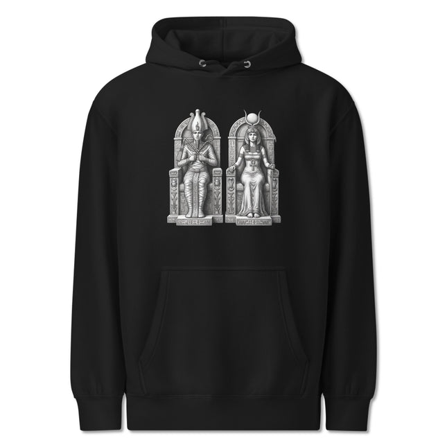 Isis & Osiris Egyptian Gods Hoodie | Ancient Mythology Pullover Hoodie
