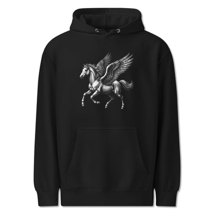 Pegasus Winged Horse Hoodie | Greek Mythology Fantasy Graphic Pullover Fleece