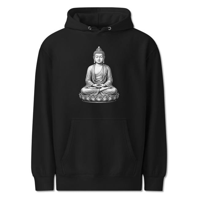 Meditating Buddha Zen Hoodie | Spiritual Peace Mindfulness Pullover Hoodie