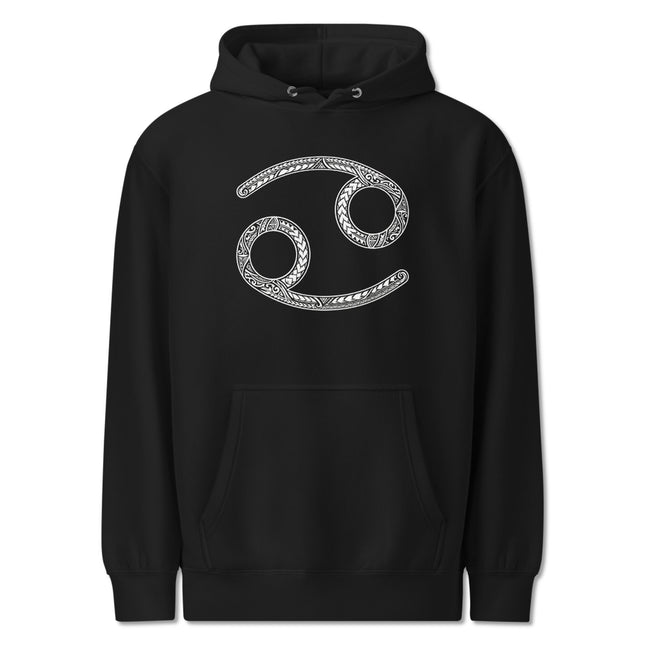 Ornate Cancer Zodiac Sign Hoodie | Intricate Astrology Unisex Pullover Hoodie