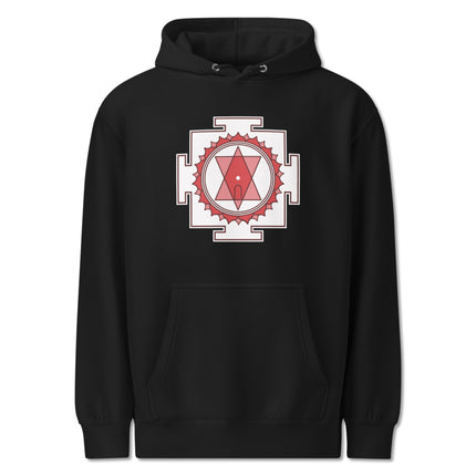 Tripura Sundari Yantra Hoodie | Sacred Geometry Spiritual Pullover Hoodie