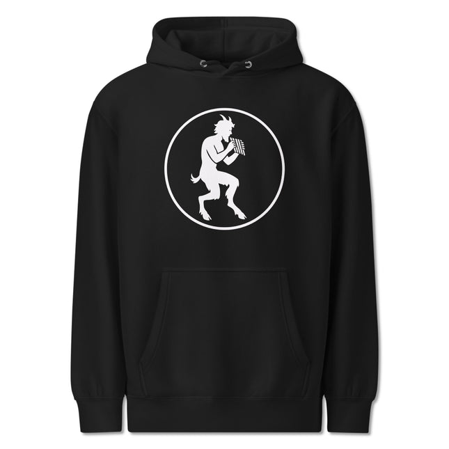 Pan Satyr Hoodie | Flute Player Graphic Print Unisex Pullover Sweatshirt