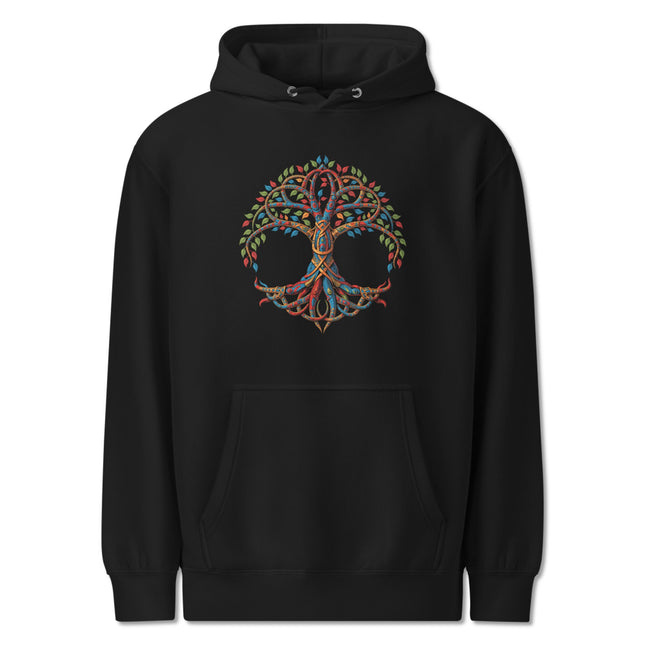 Celtic Tree of Life Hoodie | Vibrant Yggdrasil World Tree Unisex Pullover