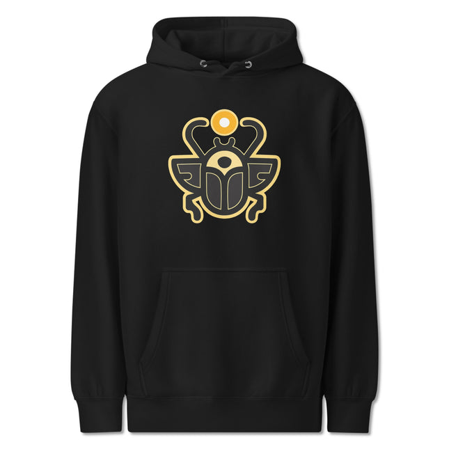Khepri Hoodie | Egyptian Scarab Beetle Graphic Print Unisex Pullover Fleece