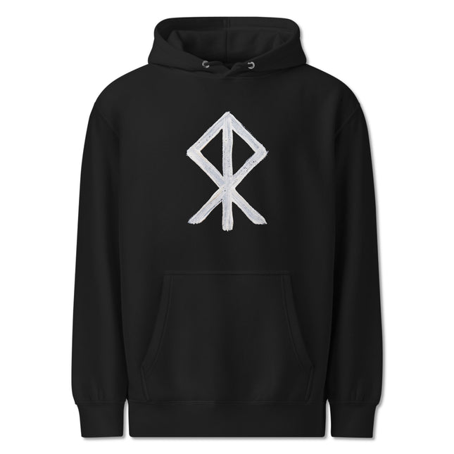 Courage Bind Rune Hoodie | Norse Viking Warrior Symbol Pullover Hoodie