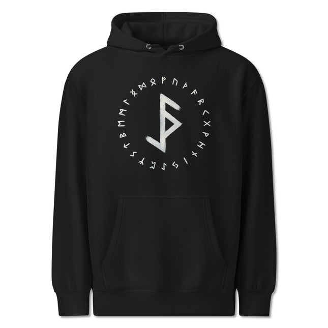 Protection From Evil Bind Rune Hoodie | Viking Magic Runic Pullover Hoodie