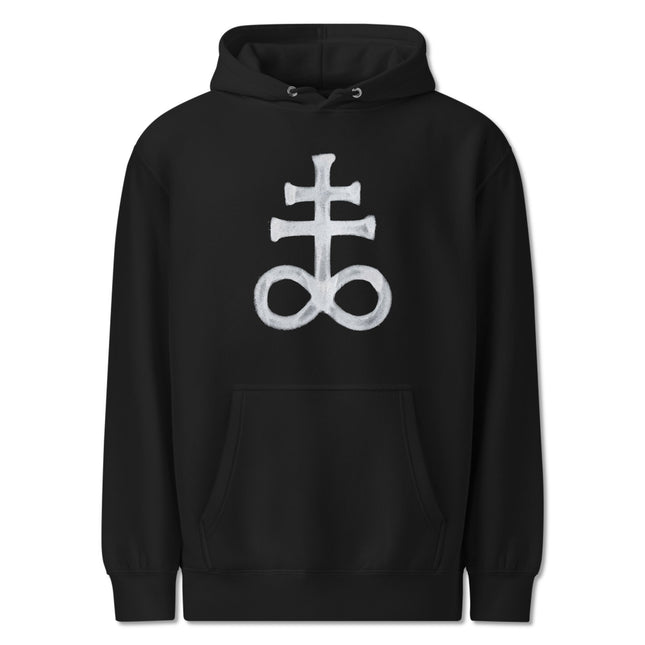 Leviathan Cross Hoodie | Brimstone Symbol Pagan Alchemy Atheist Pullover Hoodie