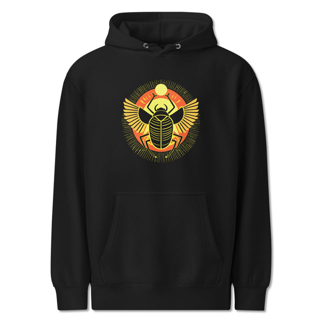 Egyptian Khepri Scarab Hoodie with Wings | Ancient Egypt Unisex Pullover