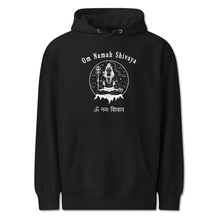 Shiva Om Namah mantra hoodie for Hindu spiritual meditation wear pullover sweatshirt.
