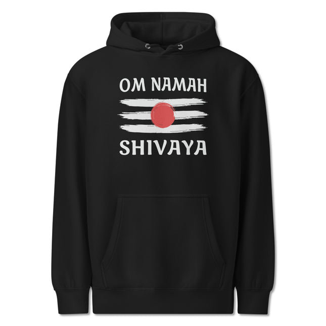 Om Namah Shivaya Tripundra Hoodie | Shiva Devotional Mantra Unisex Pullover