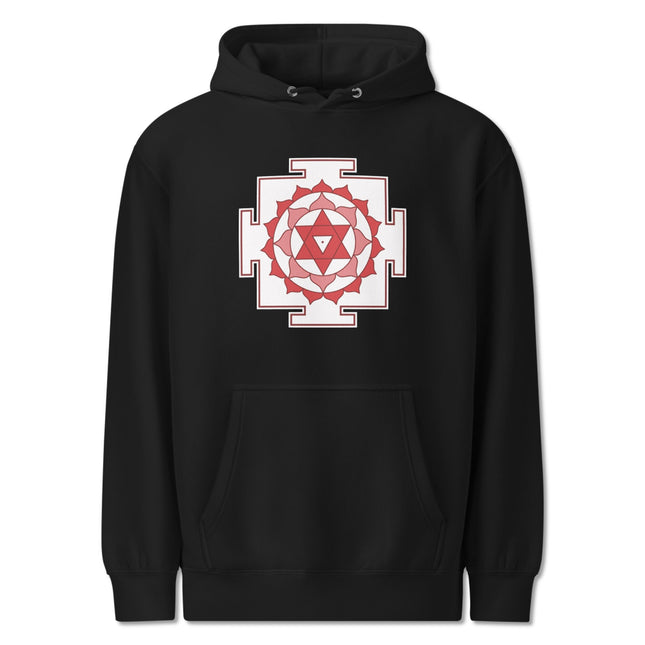 Matangi Yantra Hoodie | Sacred Geometry Hindu Symbol Graphic Pullover Fleece