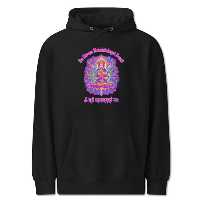 Hindu Lakshmi Goddess Hoodie | Om Shreem Mahalakshmyai Namah Mantra Pullover