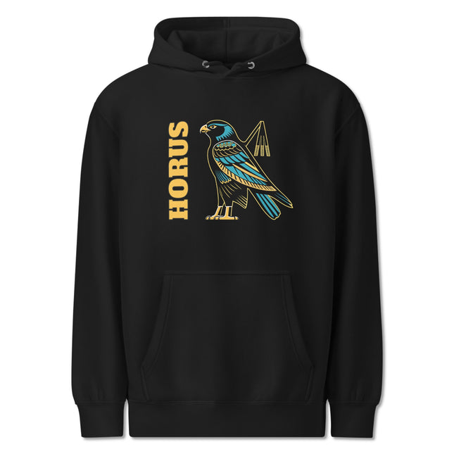 Horus Falcon Graphic Hoodie | Ancient Egyptian Mythology Unisex Pullover