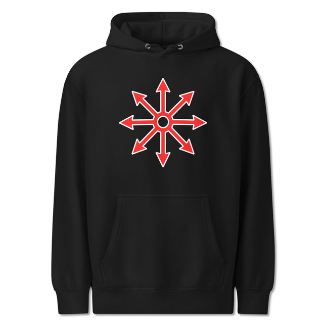 Symbol of Chaos Star Symbol Hoodie | Graphic Unisex Pullover Fleece Design