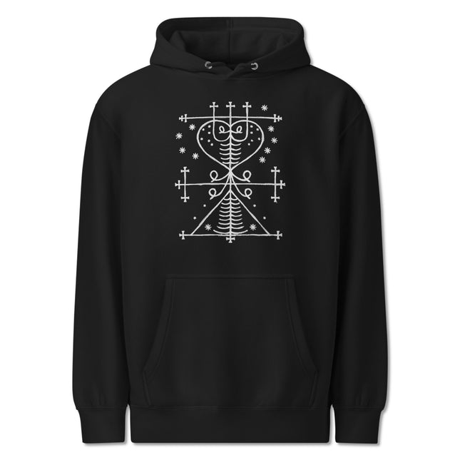 Maman Brigitte Veve Hoodie | Voodoo Occult Symbol Apparel