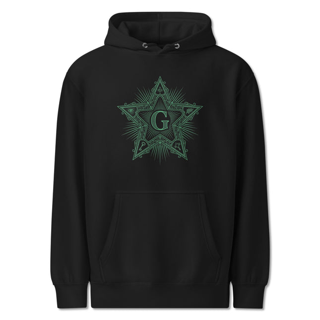 Masonic Blazing Star Hoodie - Freemasonry Sacred Geometry Pullover