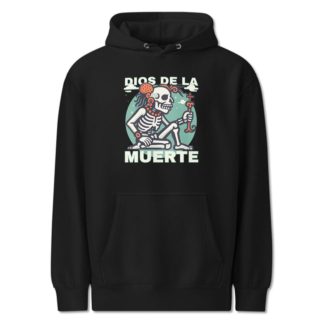 Yum Kimil Mayan Skeleton Hoodie | Death God Mythology Graphic Pullover V1