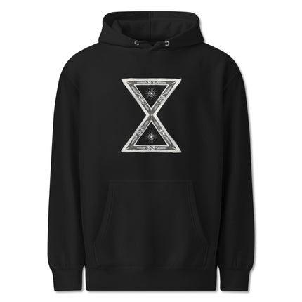 Lakota Kapemni symbol Native American art print on a pullover hoodie.