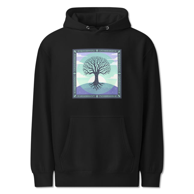 Celtic Tree of Life Hoodie | Mystical Nature Roots Unisex Graphic Pullover V7