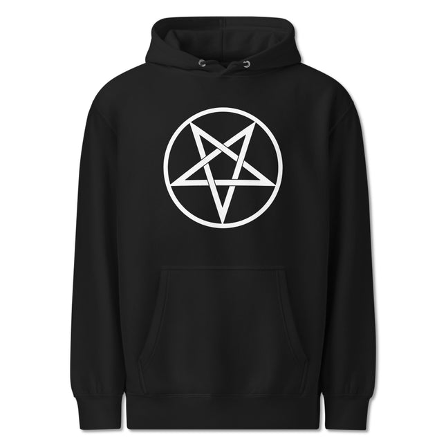 Inverted Pentagram Graphic Hoodie | Upside Down Pentacle Graphic Pullover