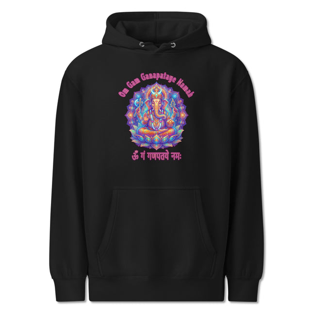 Vibrant Ganesha Hoodie | Om Gam Ganapataye Namah Hindu God Unisex Pullover