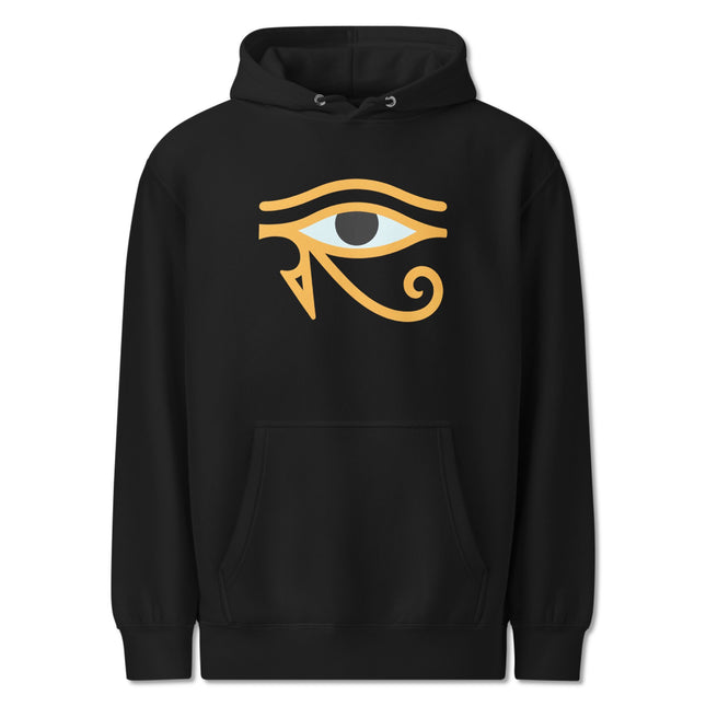 Eye of Horus Hoodie | Ancient Egyptian Graphic Print Unisex Pullover Fleece