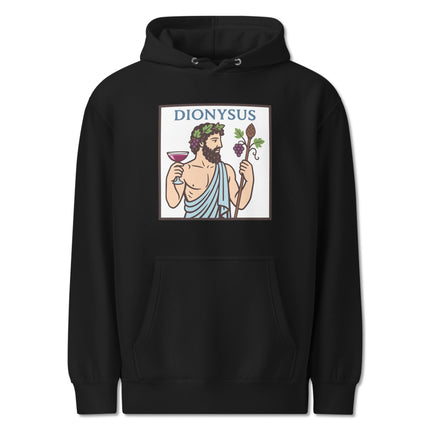 Dionysus god of wine and grapes greek mythology pullover hoodie design.