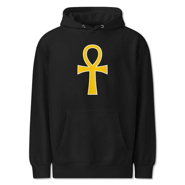 Golden Ankh Graphic Hoodie | Ancient  Egyptian Mythology Graphic Pullover