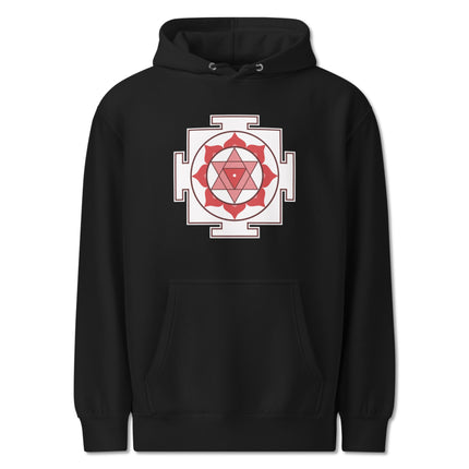 Bagalamukhi Yantra Hoodie | Hindu Sacred Geometry Protection Pullover Hoodie