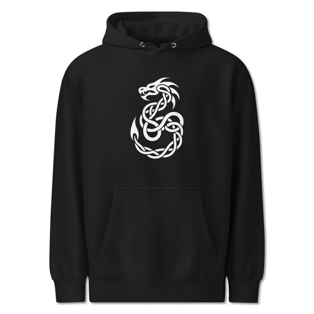 Celtic Dragon Knotwork Hoodie | Graphic Mytical Creature Unisex Pullover