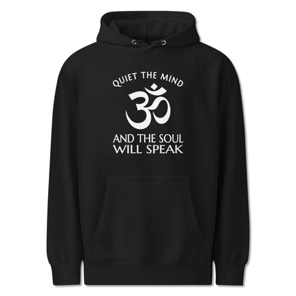 Spiritual Om symbol hoodie featuring meditation and yoga pullover design.