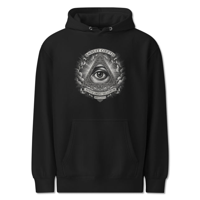 Eye of Providence All-Seeing Eye Hoodie | Pyramid & Great Seal Pullover Hoodie