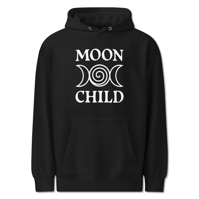 Moon Child Triple Moon Goddess Symbol Hoodie | Witchy Celestial Pullover Hoodie