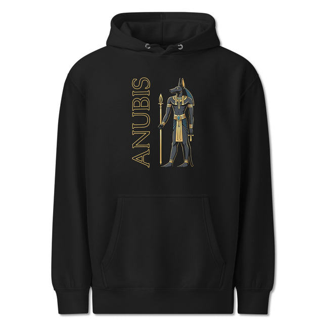 Anubis Egyptian God Hoodie | Ancient Egypt Text & Graphic Unisex Pullover
