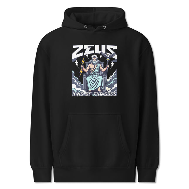 Zeus King of the Gods Hoodie | Greek Mythology Lightning Bolt Pullover V1