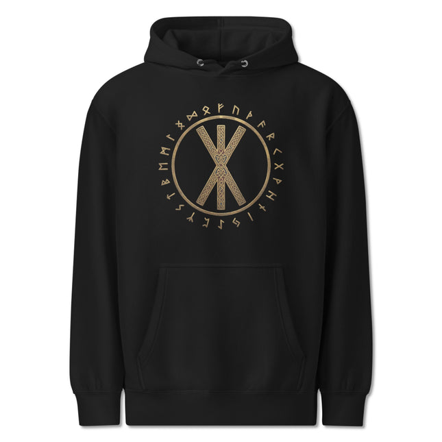 Strength Bind Rune Hoodie | Norse Viking Runic Elder Futhark Pullover Hoodie