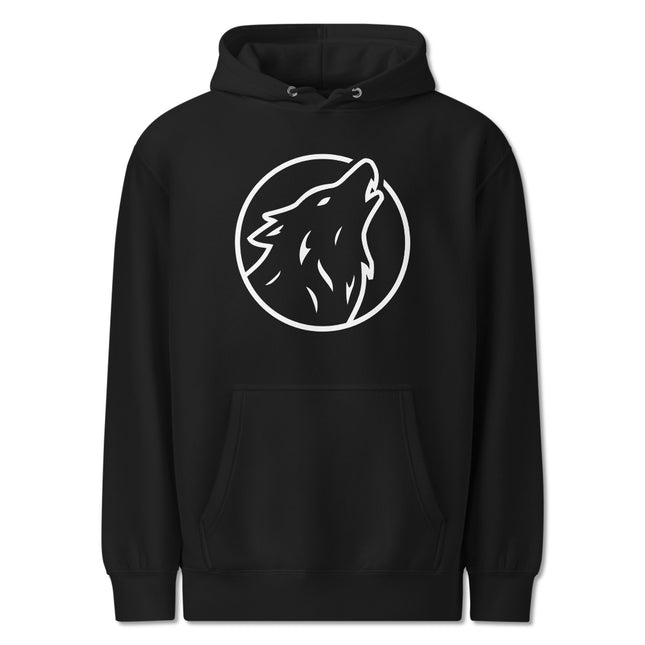 Howling Wolf Circle Graphic Hoodie | Graphic Unisex Pullover Sweatshirt