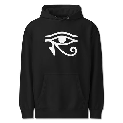 Unisex hoodie featuring the powerful Eye of Horus symbol from ancient Egyptian mythology.
