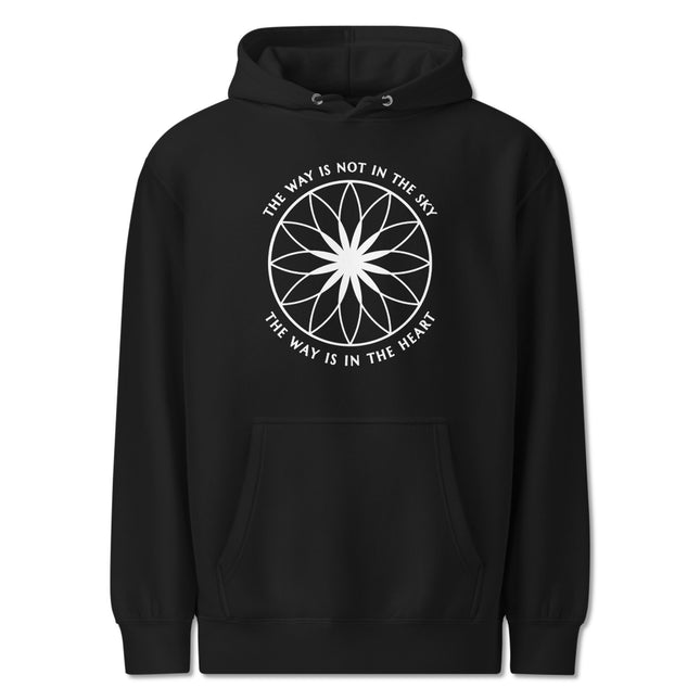 "The Way Is In The Heart" Hoodie | Spiritual Wisdom Mandala Pullover