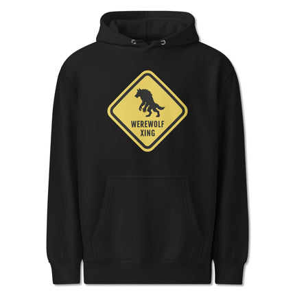 Werewolf Xing Sign Hoodie | Funny Monster Halloween Unisex Pullover Hoodie