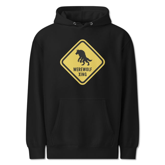 Werewolf Xing Sign Hoodie | Funny Monster Halloween Unisex Pullover Hoodie