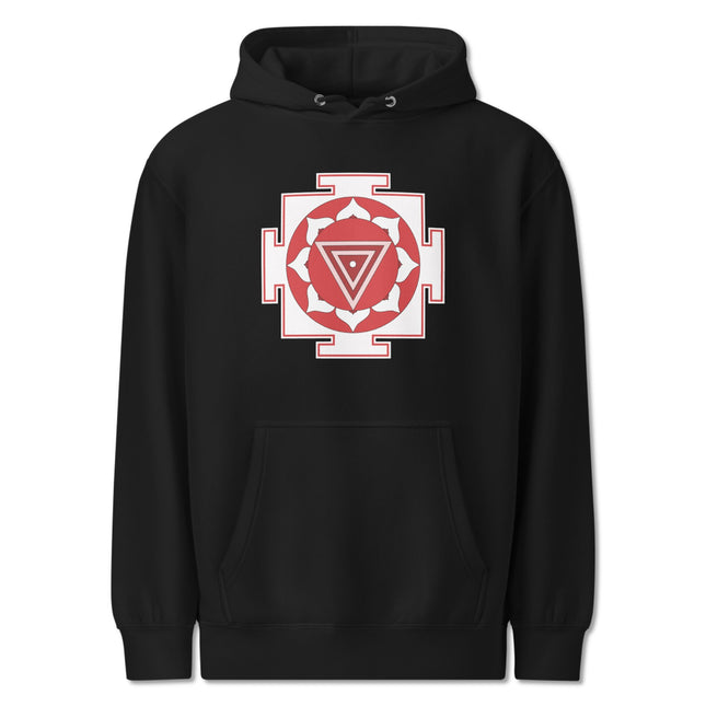 Kali Yantra Symbol Hoodie | Sacred Geometry Hindu Spiritual Pullover Hoodie