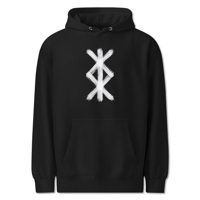 Protection Bind Rune Hoodie | Norse Viking Runic Symbol Pullover Hoodie