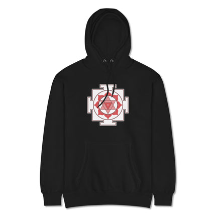 Bagalamukhi Yantra Hoodie | Hindu Sacred Geometry Protection Pullover Hoodie