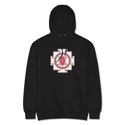 Tripura Sundari Yantra Hoodie | Sacred Geometry Spiritual Pullover Hoodie