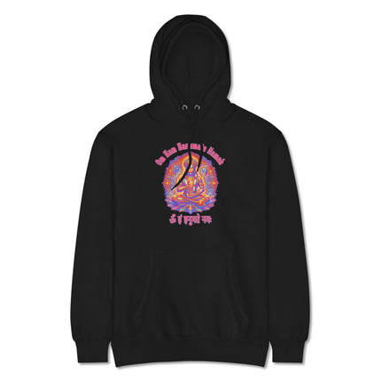 Om Ham Hanumate Namah Lord Hanuman Mantra Hoodie for Hindu devotees.