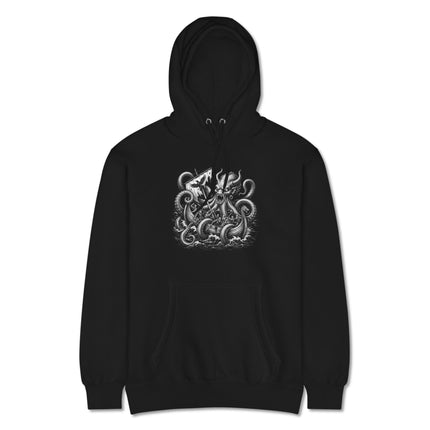 Kraken Viking Ship Hoodie | Sea Monster Mythical Unisex Pullover Hoodie